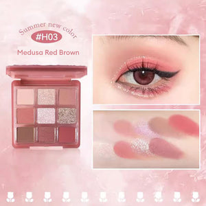 HOLD LIVE Powdery Ripple Eyeshadow Palette Holdlive 粉醺波纹冰裂眼影盘 珠哑光眼影