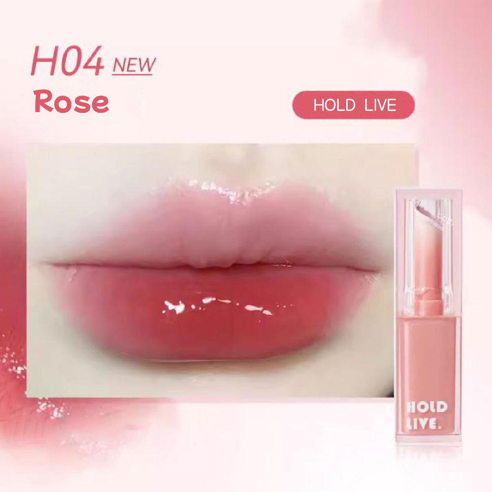 HOLD LIVE Moisturizing Sweet Jelly Lipstick Mirror Lip Gloss Holdlive 透润沁甜唇膏 果冻口红冻水光镜面唇釉 固体唇蜜滋润