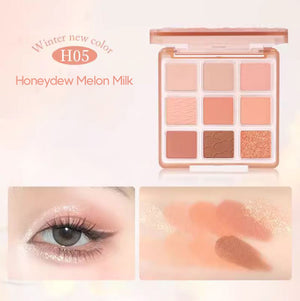 HOLD LIVE Powdery Ripple Eyeshadow Palette Holdlive 粉醺波纹冰裂眼影盘 珠哑光眼影