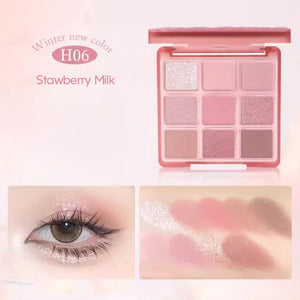 HOLD LIVE Powdery Ripple Eyeshadow Palette Holdlive 粉醺波纹冰裂眼影盘 珠哑光眼影