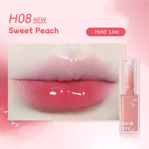 HOLD LIVE Moisturizing Sweet Jelly Lipstick Mirror Lip Gloss Holdlive 透润沁甜唇膏 果冻口红冻水光镜面唇釉 固体唇蜜滋润