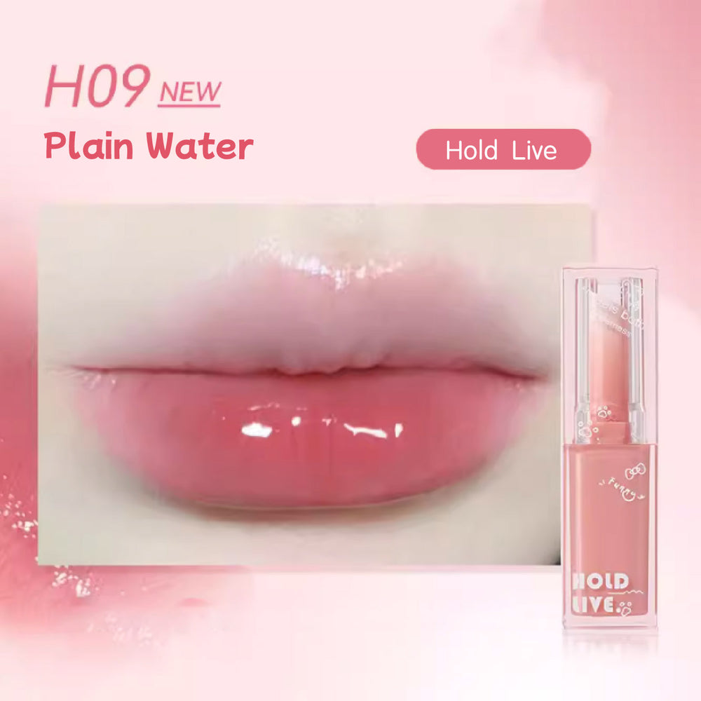 HOLD LIVE Moisturizing Sweet Jelly Lipstick Mirror Lip Gloss Holdlive 透润沁甜唇膏 果冻口红冻水光镜面唇釉 固体唇蜜滋润