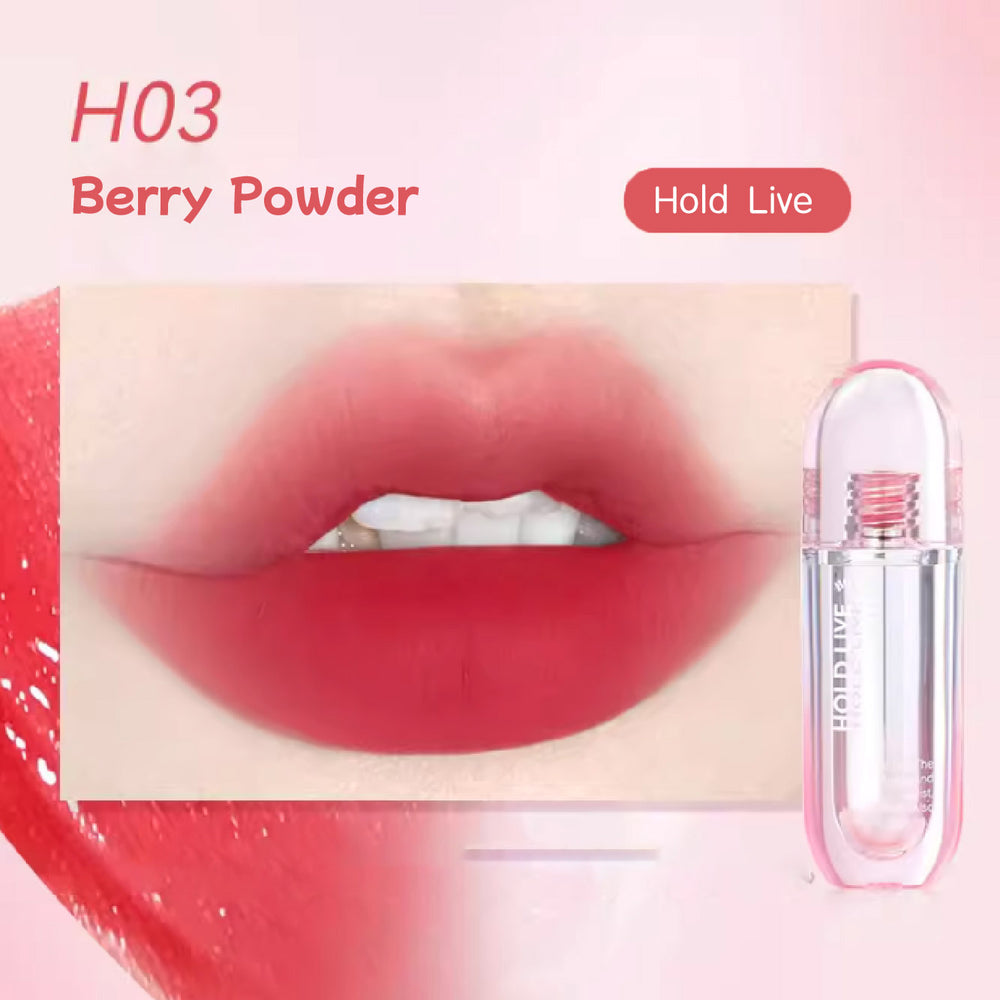 HOLD LIVE Cloud Mud Lip Glaze Velvet Lipstick Holdlive 云泥色感唇釉 丝绒蓝管轻裸水雾唇釉