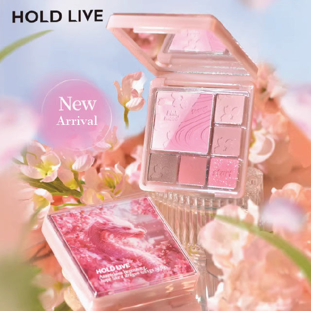 HOLD LIVE Pink Mist Dream Eyeshadow Holdlive 粉雾梦境腮红眼影盘 多色一体综合盘大地色粉色眼影