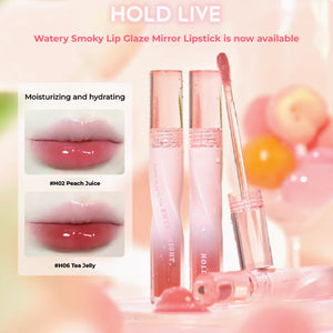 HOLD LIVE Watery Smoky Lip Glaze Mirror Lipstick Holdlive 水光朦胧唇蜜 滋润镜面口红保湿唇釉