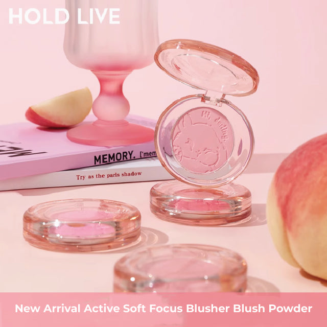 HOLD LIVE Active Soft Focus Blusher Blush Powder Holdlive 元气柔焦腮红 氛围感腮红膨胀色腮紫