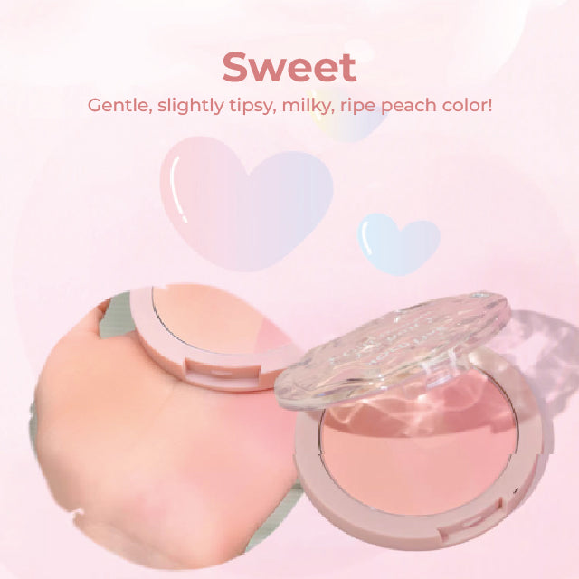 HOLD LIVE Light Shadow Gradient Blush Powder Blusher Holdlive 光影渐变腮红盘 三色提亮膨胀色