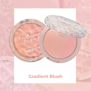 HOLD LIVE Light Shadow Gradient Blush Powder Blusher Holdlive 光影渐变腮红盘 三色提亮膨胀色