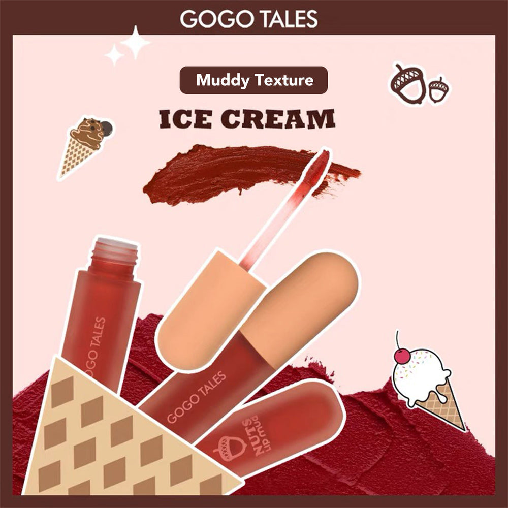 GOGO TALES Ice Cream Nuts Lip Mud Gogotales