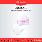 JUDYDOLL Blush Highlighter Mini Finger Size Puff 橘朵腮红高光盘手指迷你丝绒粉扑