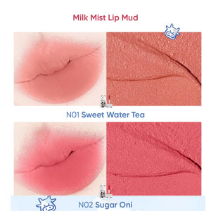 Jill Leen Milk Bottle Lip Mud Essence Lip Glaze Jillleen 牛奶瓶唇釉唇部精华 水光奶雾唇泥口红