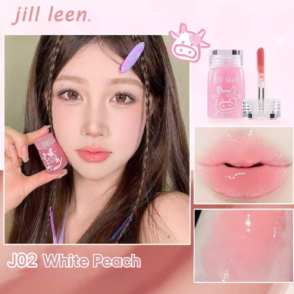 Jill Leen Milk Bottle Lip Mud Essence Lip Glaze Jillleen 牛奶瓶唇釉唇部精华 水光奶雾唇泥口红