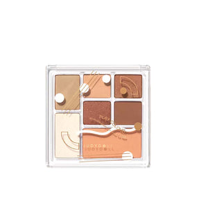 JUDYDOLL Play Colors Eyeshadow All in 1 Palette Judydoll 橘朵玩趣7色眼影盘 橘朵AllIn1眼影盘 4色眼影高光打亮腮红修容 - 7 Shades