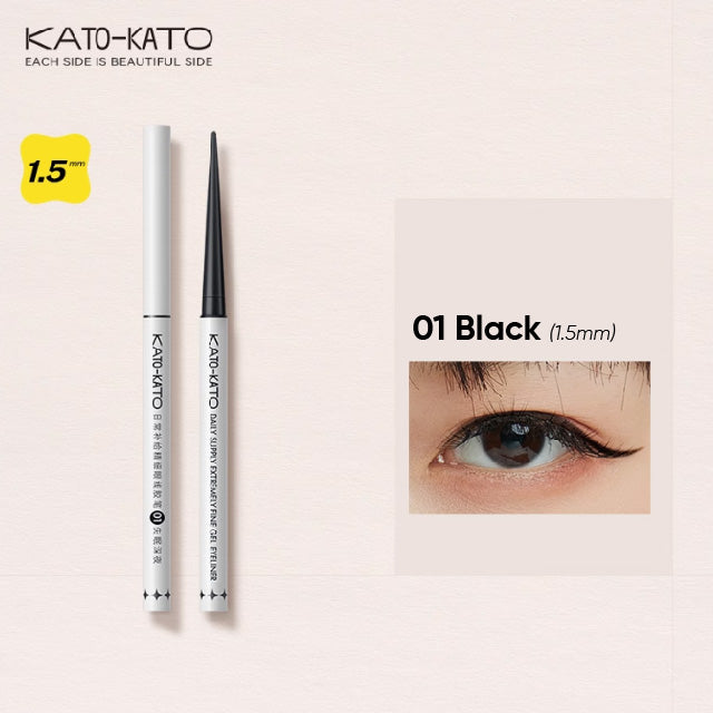 KATO-KATO Colorful Fine Gel Eyeliner Pencil Katokato 日常补给精细眼线胶笔 持妆顺滑纤细眼线笔