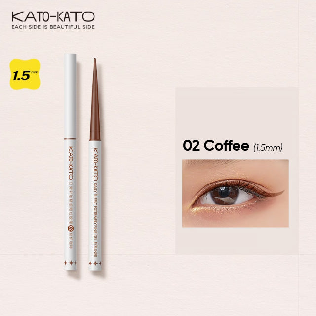 KATO-KATO Colorful Fine Gel Eyeliner Pencil Katokato 日常补给精细眼线胶笔 持妆顺滑纤细眼线笔