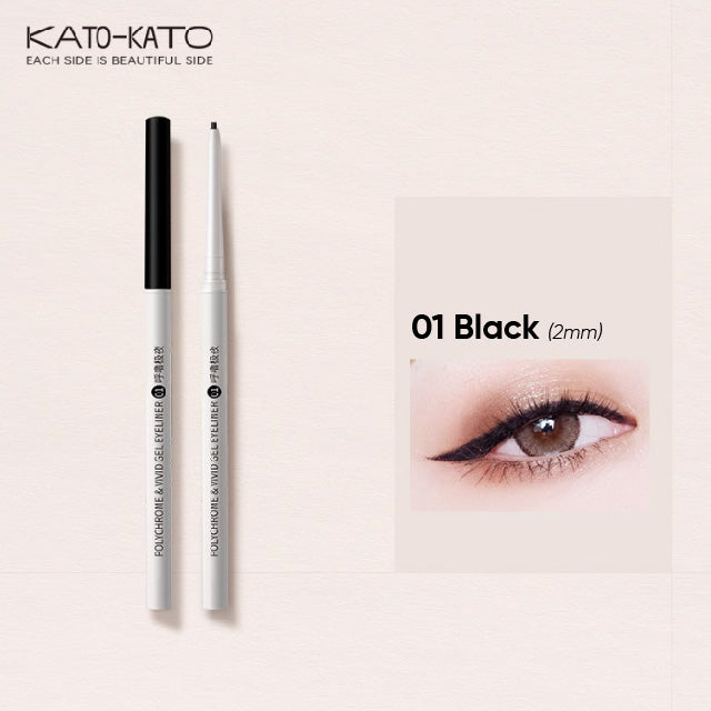 KATO-KATO Colorful Fine Gel Eyeliner Pencil Katokato 日常补给精细眼线胶笔 持妆顺滑纤细眼线笔