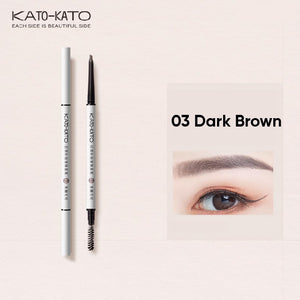 KATO-KATO Blade Double Headed Eyebrow Pencil Katokato 日常补给精微锋眉笔 持妆自然野生眉细头眉粉