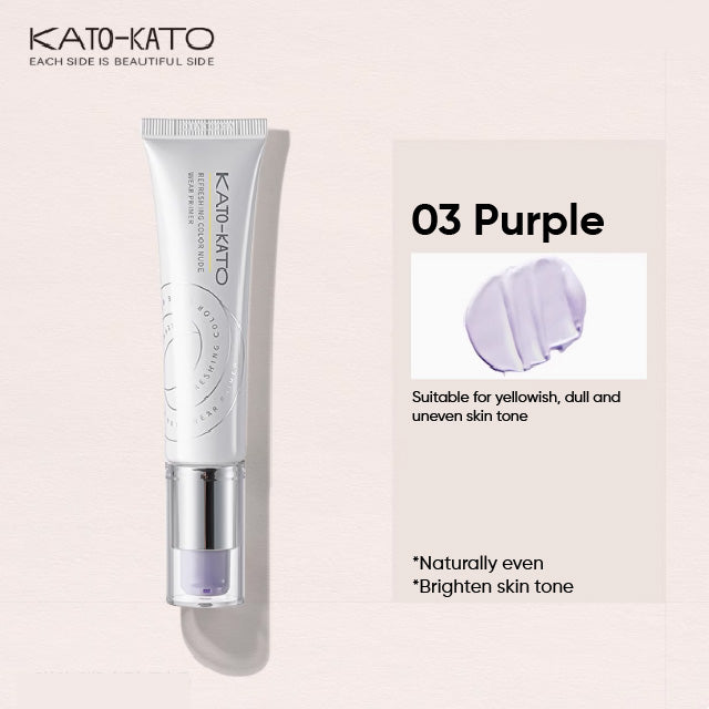 KATO-KATO Refreshing Color Nude Wear Primer (30g) Katokato 刷新色彩裸感调色隔离乳 素颜霜修颜提亮 (30g)