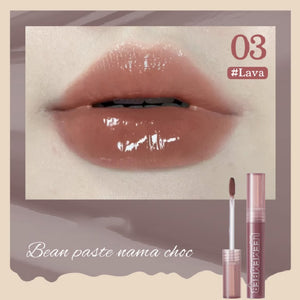 LEEMEMBER Lava Chocolate Lip Gloss Mirror Lipstick Li Meng荔萌熔岩巧克力唇蜜 镜面唇釉口红