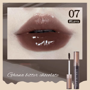 LEEMEMBER Lava Chocolate Lip Gloss Mirror Lipstick Li Meng荔萌熔岩巧克力唇蜜 镜面唇釉口红