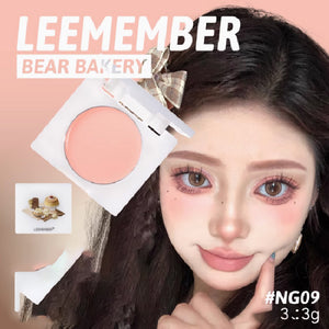 LEEMEMBER Bear Bakery Cream Blush Li Meng 荔萌小熊烘焙奶糕腮红膏 氛围感奶霜腮红