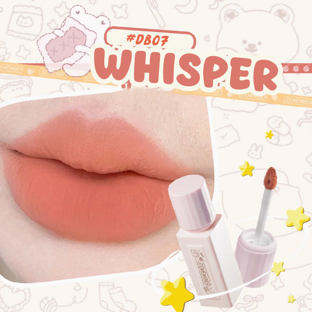 LEEMEMBER Cutie Matte Lip Mud Lipstick Li Meng 荔萌裸萌奶柔哑雾唇泥口红