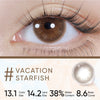 MOODY Night at the Aquarium - 1-Month (2 pcs) Vacation Starfish MOODY美瞳月抛水族馆彩色隐形近视眼镜度假海星