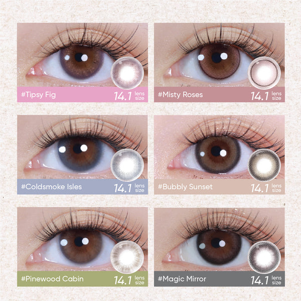 MOODY Teenage Daydream - 1-Day (10pcs) Misty Roses MOODY美瞳日抛少女白日梦晨雾玫瑰