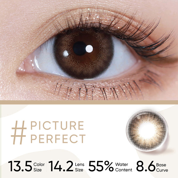 MOODY Trial Pack - 1 Day (2pcs) Picture Perfect MOODY美瞳日抛试用装胶片棕色