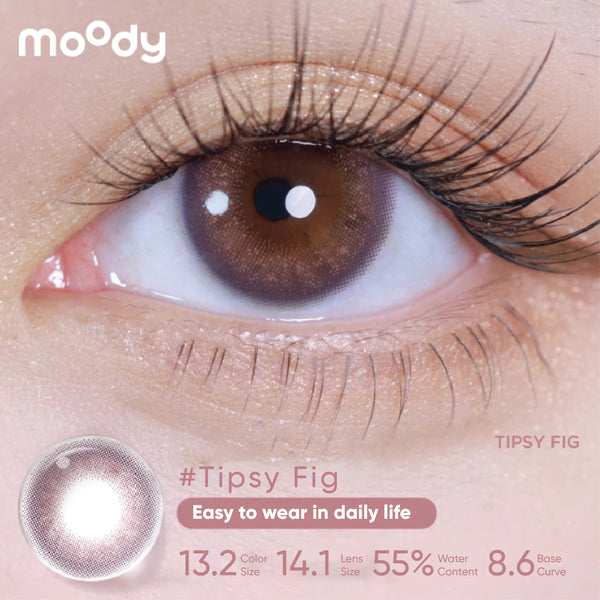 MOODY Trial Pack - 1 Day (2pcs) Tipsy Fig MOODY美瞳日抛试用装微醺花果