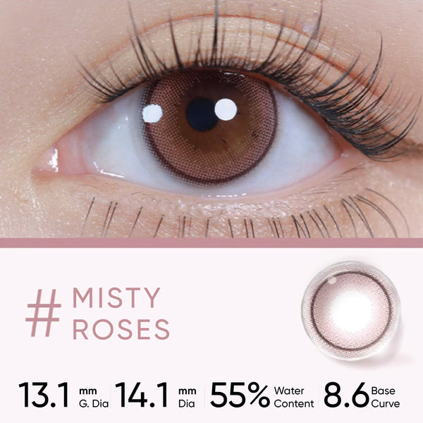 MOODY Teenage Daydream - 1-Day (10pcs) Misty Roses MOODY美瞳日抛少女白日梦晨雾玫瑰