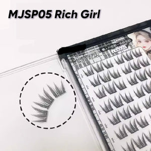 MJSP Glue Free False Eyelashes Fake Eyelash Meng Jie Shang Pin 萌睫尚品免胶自粘假睫毛 鱼尾太阳花 上下睫毛