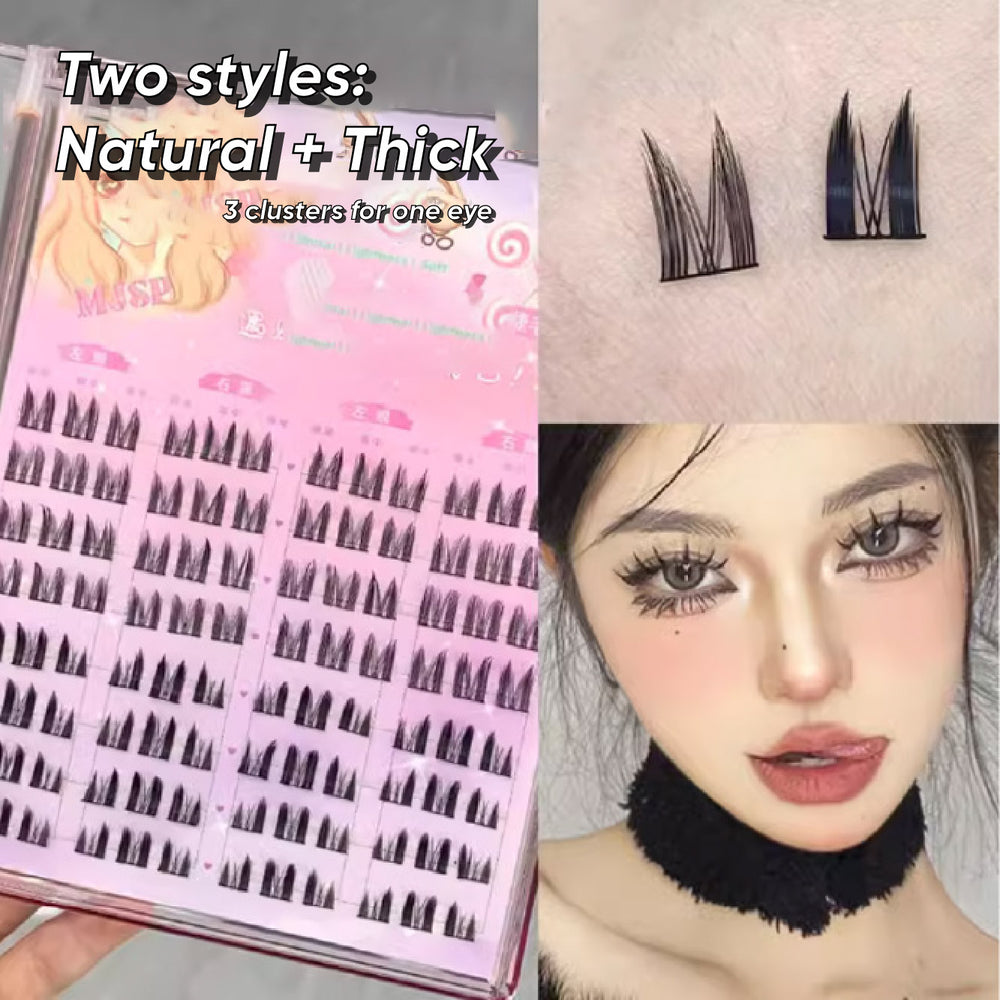 MJSP 392 Clusters False Eyelashes Book Large Capacity Fake Eyelash Meng Jie Shang Pin 萌睫尚品392簇大容量混合假睫毛睫毛书