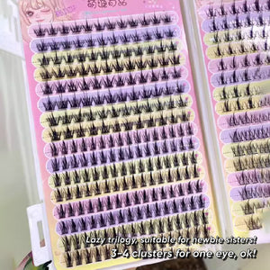 MJSP 392 Clusters False Eyelashes Book Large Capacity Fake Eyelash Meng Jie Shang Pin 萌睫尚品392簇大容量混合假睫毛睫毛书