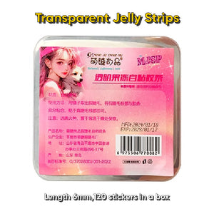 MJSP False Eyelashes Transparent Adhesive Eyelash Strips Jelly 萌睫尚品假睫毛透明胶条 自粘免胶水睫毛果冻胶