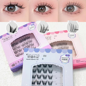 MJSP Glue Free False Eyelashes Fake Eyelash Meng Jie Shang Pin 萌睫尚品免胶自粘假睫毛 鱼尾太阳花 上下睫毛