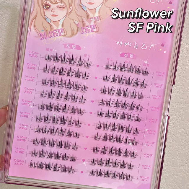 MJSP 392 Clusters False Eyelashes Book Large Capacity Fake Eyelash Meng Jie Shang Pin 萌睫尚品392簇大容量混合假睫毛睫毛书