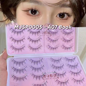 MJSP 40 Large Capacity Mixed One Piece False Eyelashes Book Meng Jie Shang Pin 萌睫尚品40条一片式大容量混合睫毛书 假睫毛超大混装