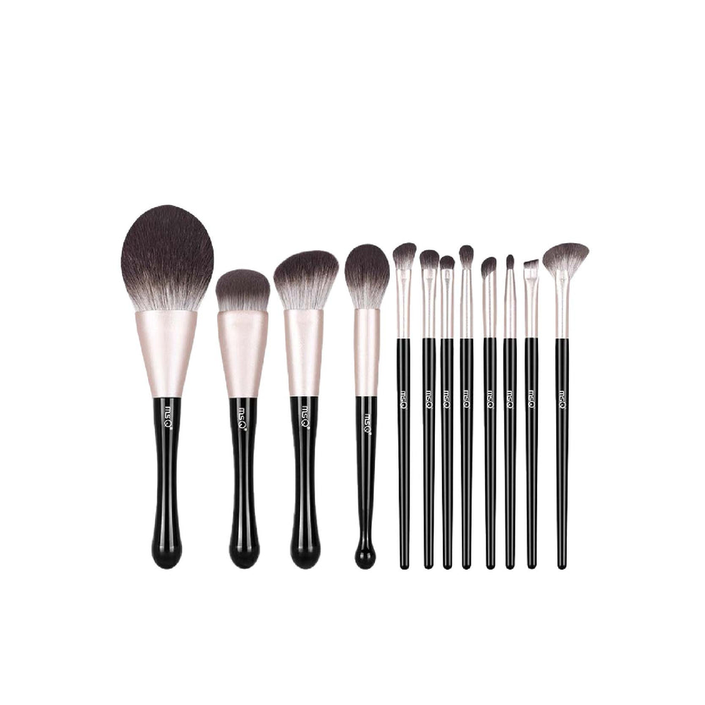 MSQ Black Cat Makeup Brush Set 魅丝蔻12支黑猫化妆刷套装全套 (12 Pcs)