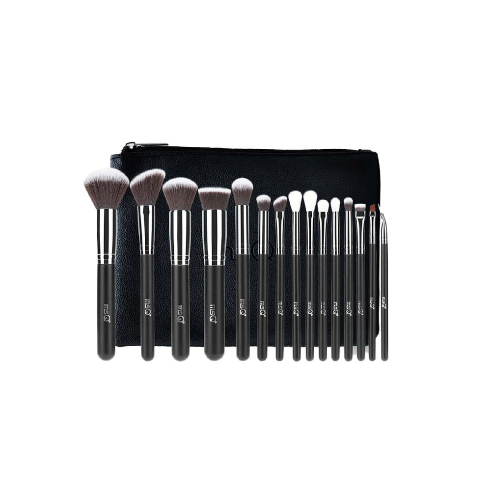 MSQ Rose Gold Makeup Brush Set 15pcs 魅丝蔻15支玫瑰金化妆刷套装全套