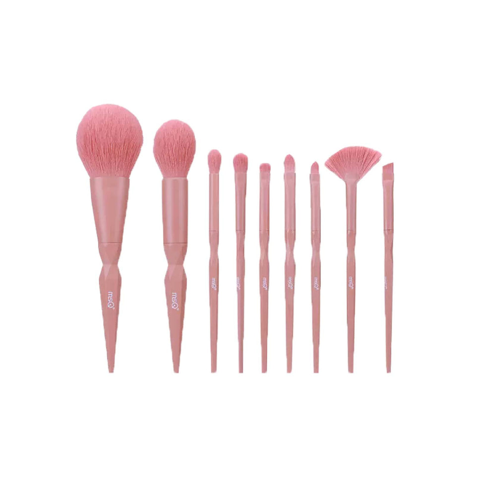 MSQ Diced Carrot Makeup Brush Set (9 Pcs) 魅丝蔻9支萝卜丁化妆刷套装全套