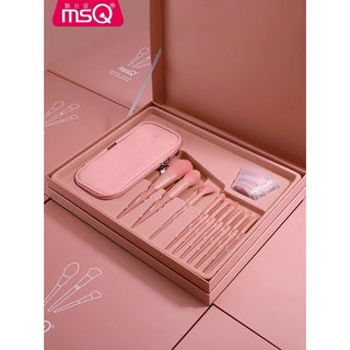 MSQ Diced Carrot Makeup Brush Set (9 Pcs) 魅丝蔻9支萝卜丁化妆刷套装全套