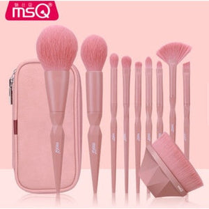 MSQ Diced Carrot Makeup Brush Set (9 Pcs) 魅丝蔻9支萝卜丁化妆刷套装全套