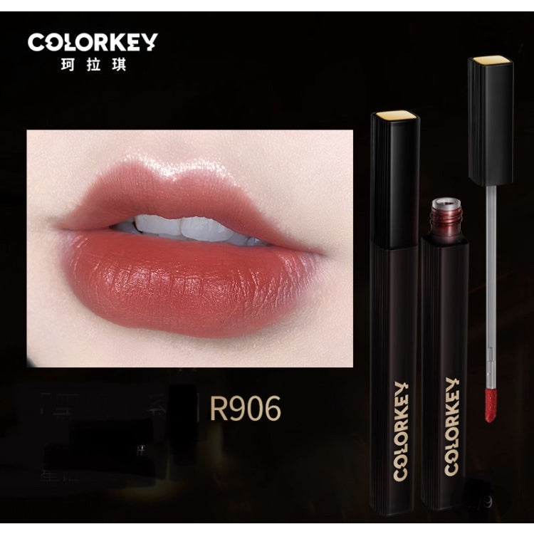 COLORKEY Black Lace Lip Lacquer Liquid Lipstick Velvet Matte Colorkey 珂拉琪黑缎唇釉 迪丽热巴同款