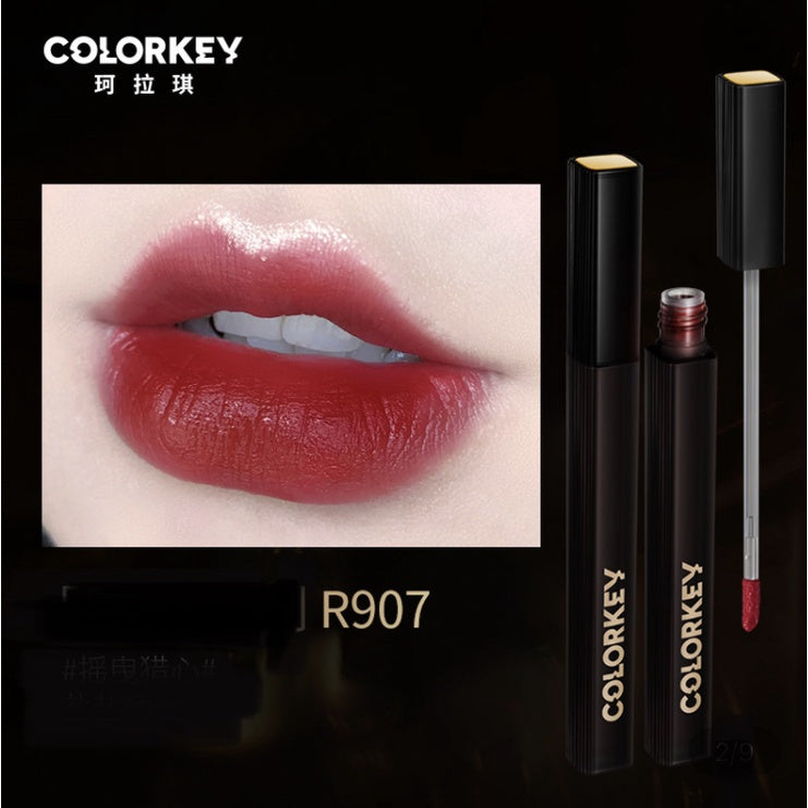 COLORKEY Black Lace Lip Lacquer Liquid Lipstick Velvet Matte Colorkey 珂拉琪黑缎唇釉 迪丽热巴同款