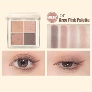 JUDYDOLL Flora Soft Cloud Series Eyeshadow Palette Judydoll 橘朵小花系列云朵4色眼影盘 朵朵盘奶茶盘大地盘 - 4 Shades