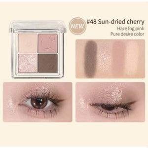 JUDYDOLL Flora Soft Cloud Series Eyeshadow Palette Judydoll 橘朵小花系列云朵4色眼影盘 朵朵盘奶茶盘大地盘 - 4 Shades