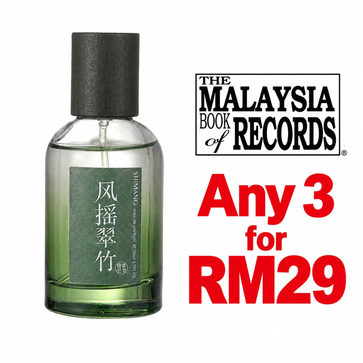 SHIMANG Chinese Style Perfume — Any 3 for RM29