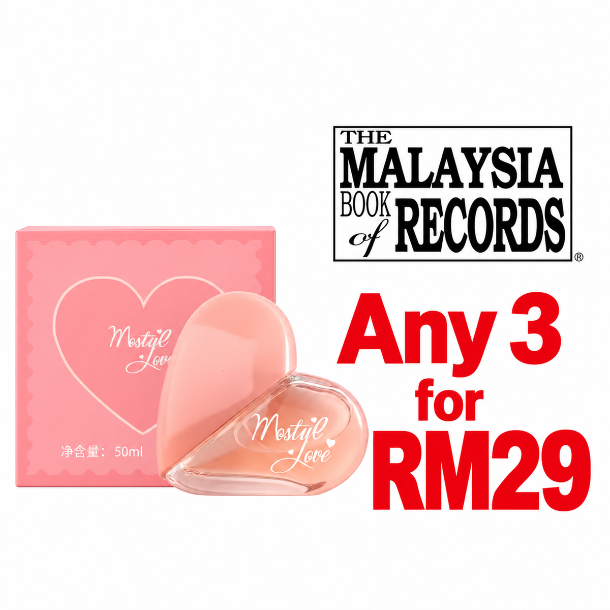 SHIMANG First Love Paris Love Perfume (50ML) — Any 3 for RM29