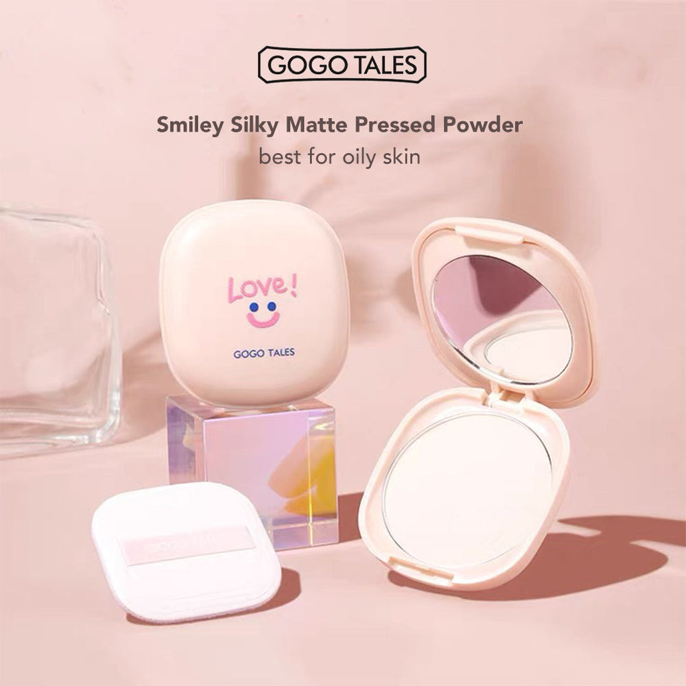 GOGO TALES Smiley Silky Matte Pressed Powder Gogotales